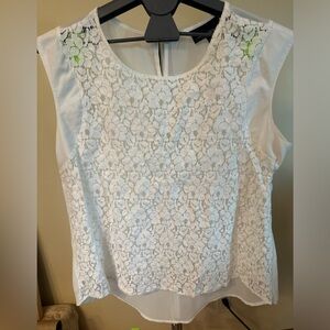 Cynthia Rowley White Lace Camisole Top